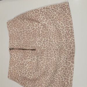 Wild Fable Pink Cheetah Print Mini Skirt size 4